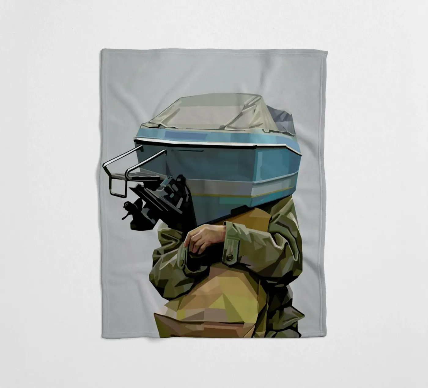 Boatface Fleecedecke von Tapio Mömmö