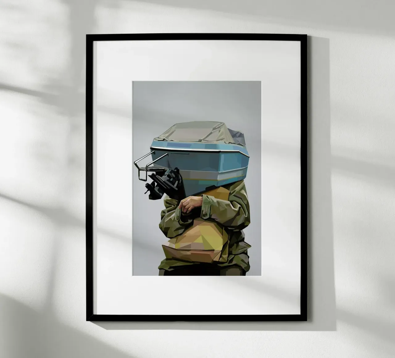 Boatface poster con telaio in alluminio da Tapio Mömmö