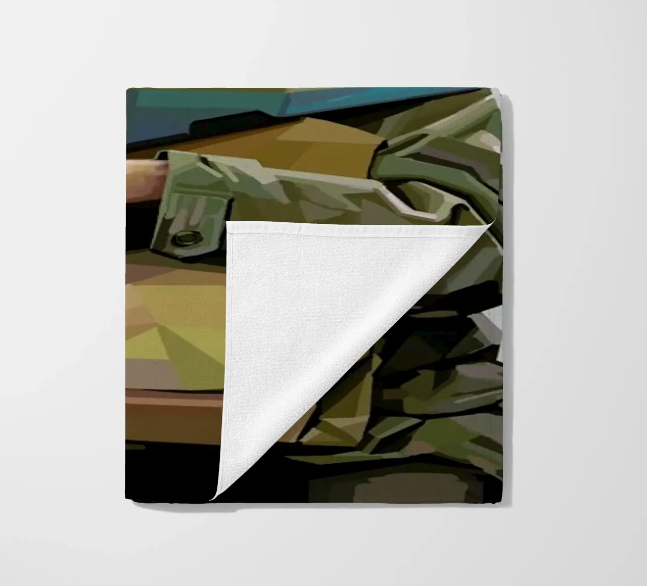 Boatface beach towel by Tapio Mömmö