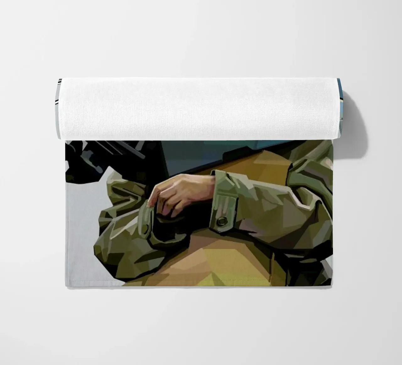 Boatface beach towel by Tapio Mömmö