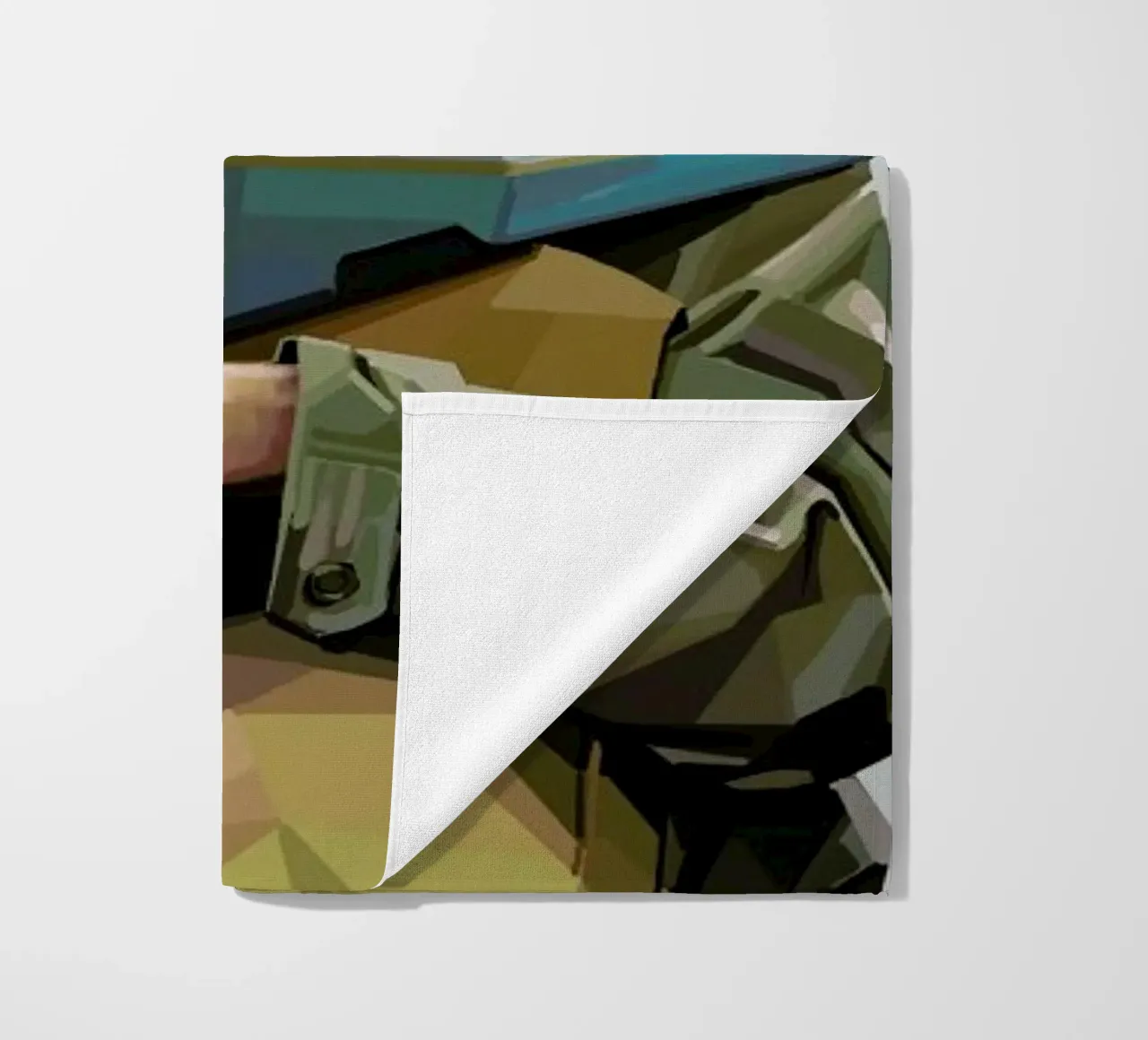 Boatface beach towel by Tapio Mömmö