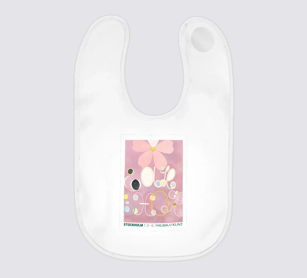 Hilma af Klint "Adulthood" Astratto Floreale Rosa bavaglino da homdeco