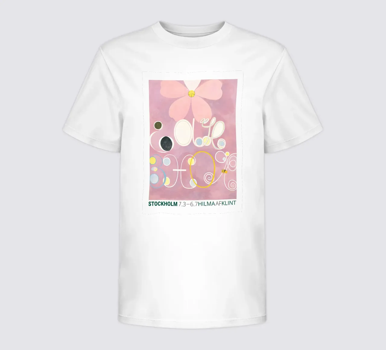 Hilma af Klint "Adulthood" abstrait floral rose t-shirt enfant de homdeco