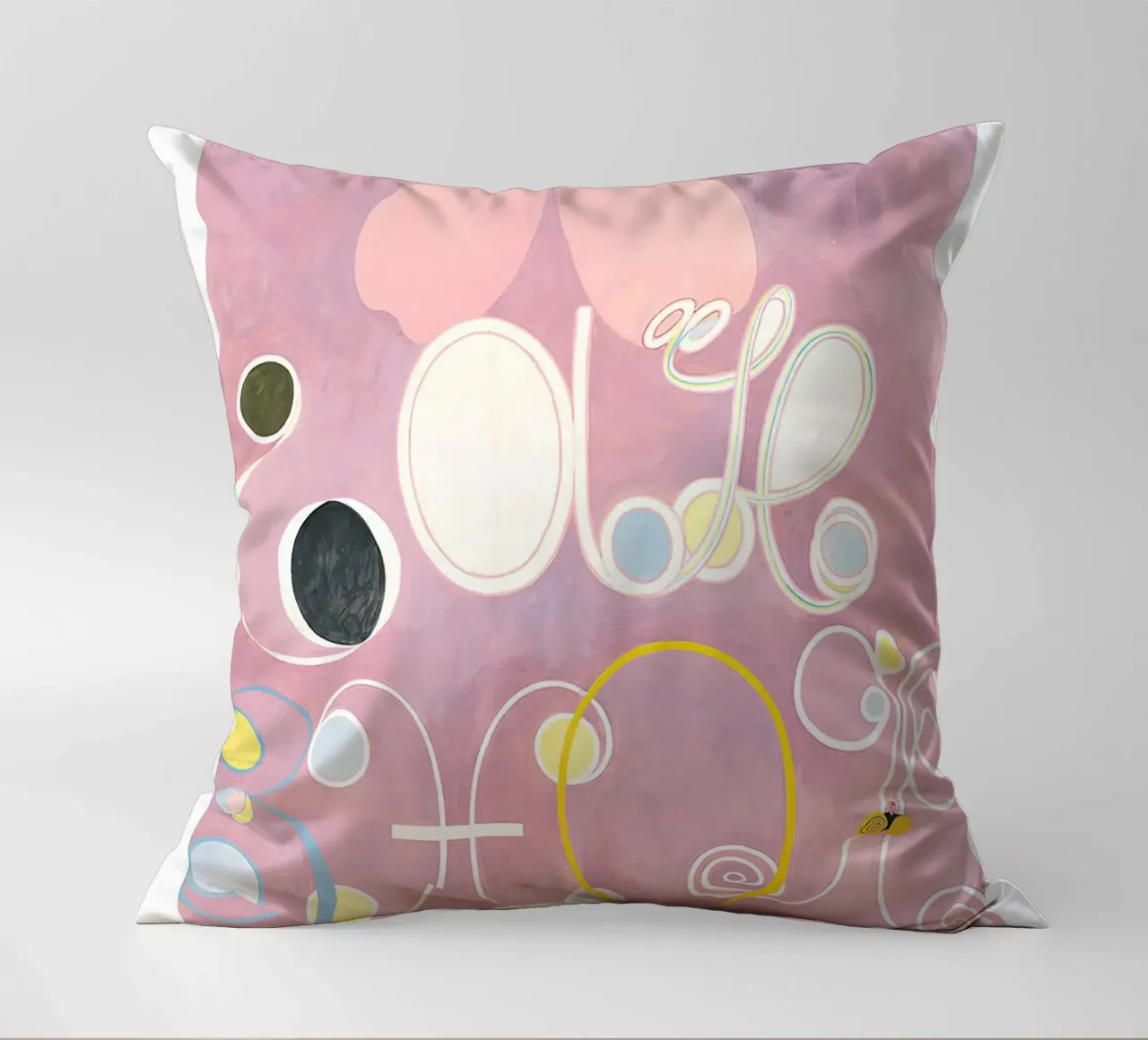 Hilma af Klint "Adulthood" Astratto Floreale Rosa cuscino da homdeco