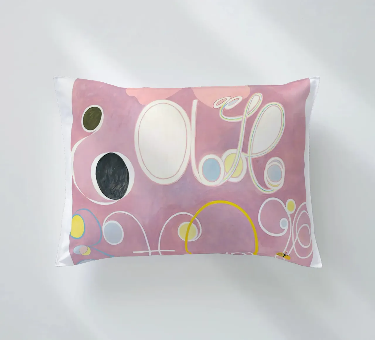 Hilma af Klint "Adulthood" Astratto Floreale Rosa cuscino da homdeco