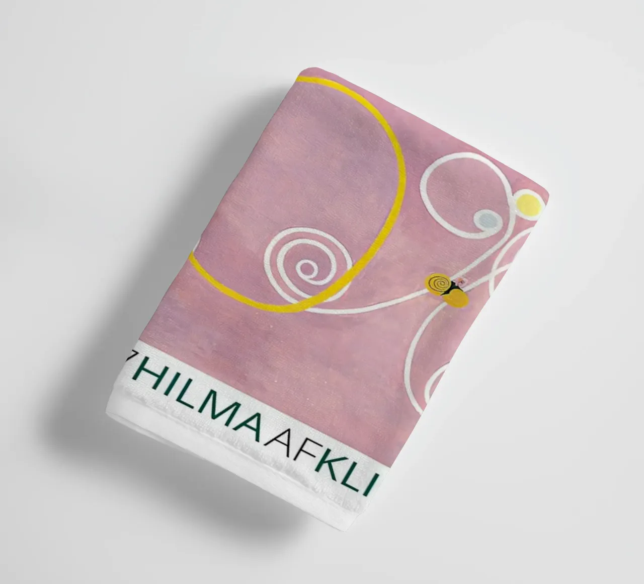 Hilma af Klint "Adulthood" Astratto Floreale Rosa asciugamano da bagno da homdeco
