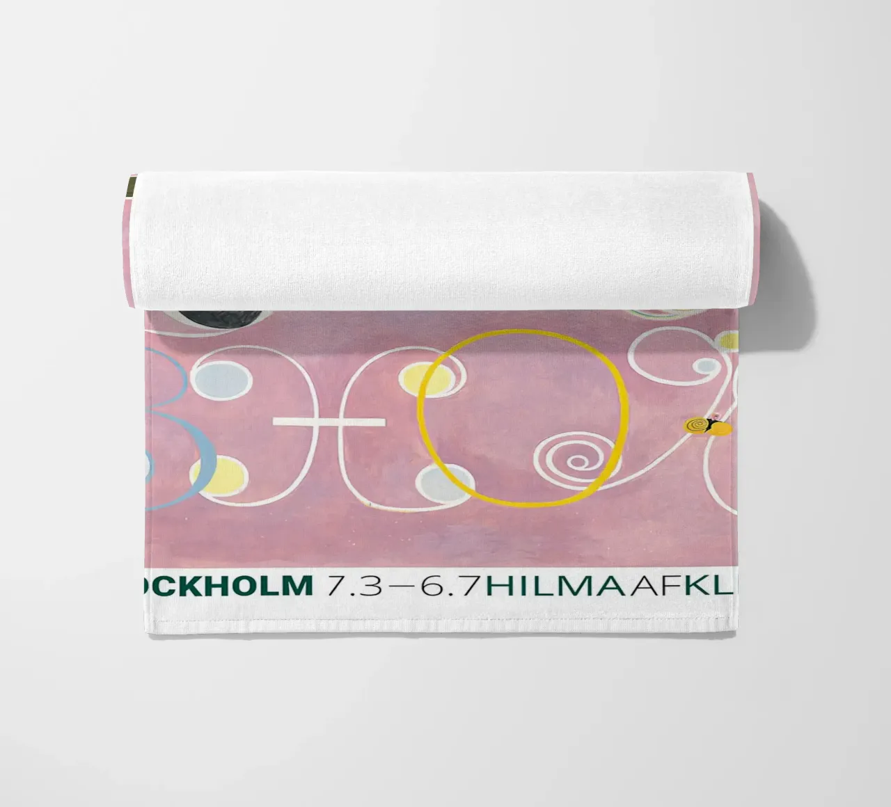 Hilma af Klint "Adulthood" Astratto Floreale Rosa telo mare da homdeco