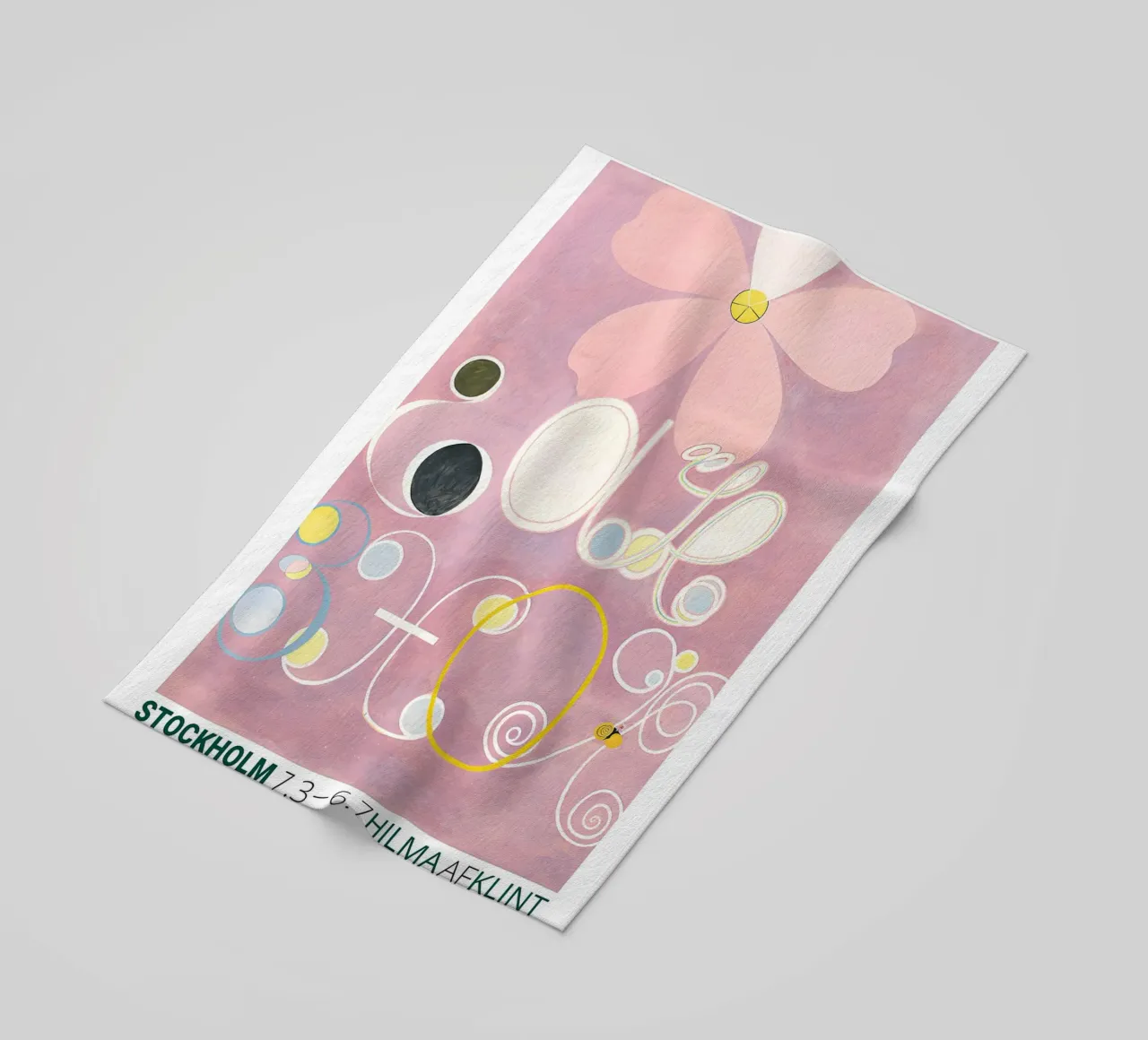 Hilma af Klint "Adulthood" Astratto Floreale Rosa telo mare da homdeco