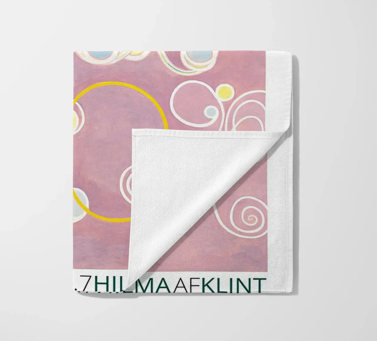 Hilma af Klint "Adulthood" Astratto Floreale Rosa telo mare da homdeco