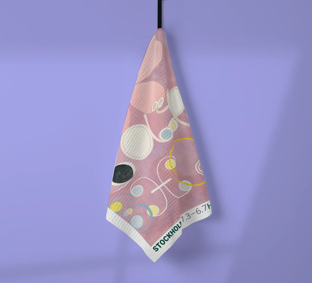 Hilma af Klint "Adulthood" Astratto Floreale Rosa canovaccio da cucina da homdeco