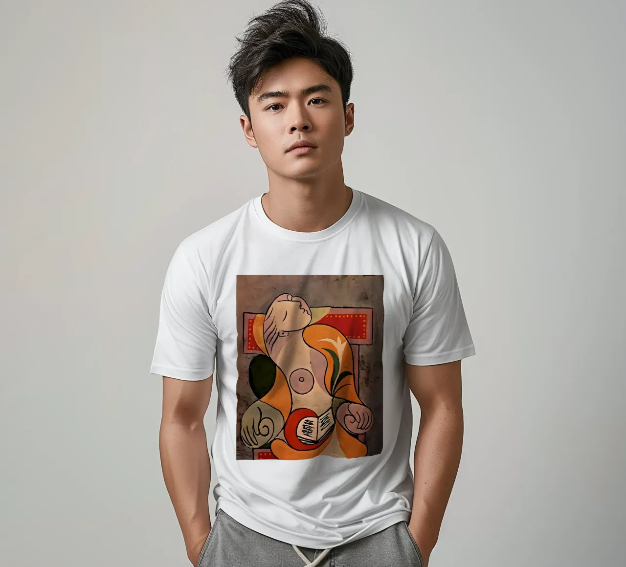 Picasso "Woman Reading" Cubist Masterpiece Print t-shirt by homdeco