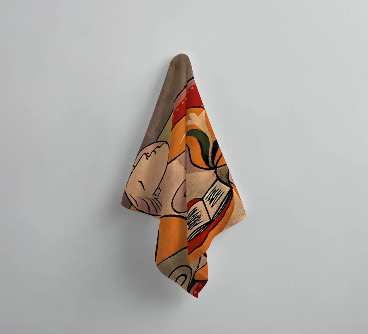 Picasso "Femme lisant", chef-d'oeuvre cubiste imprimé serviette de bain de homdeco