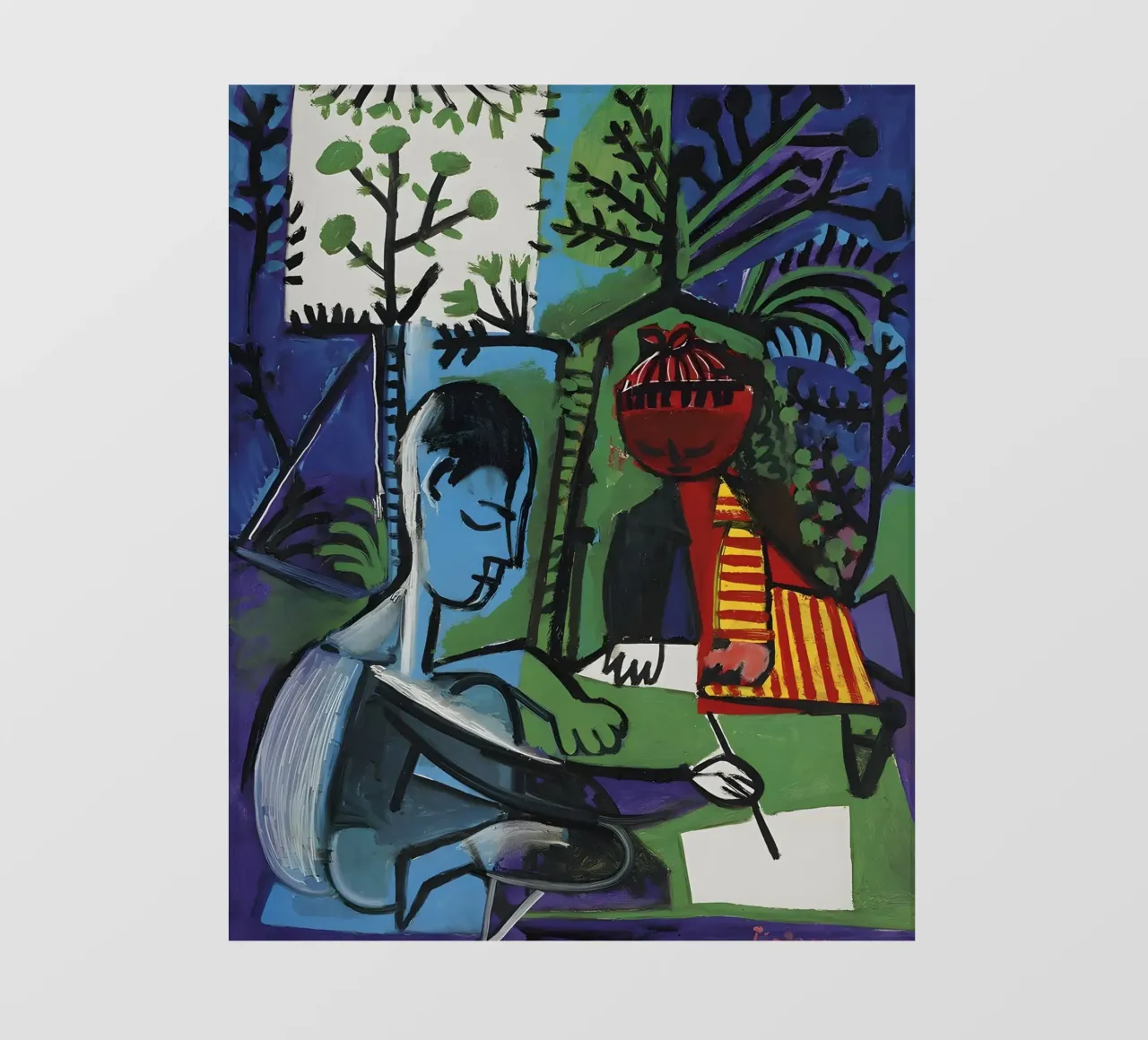 Picasso "Il pittore e la modella" Espressione cubista pellicola backlit da homdeco