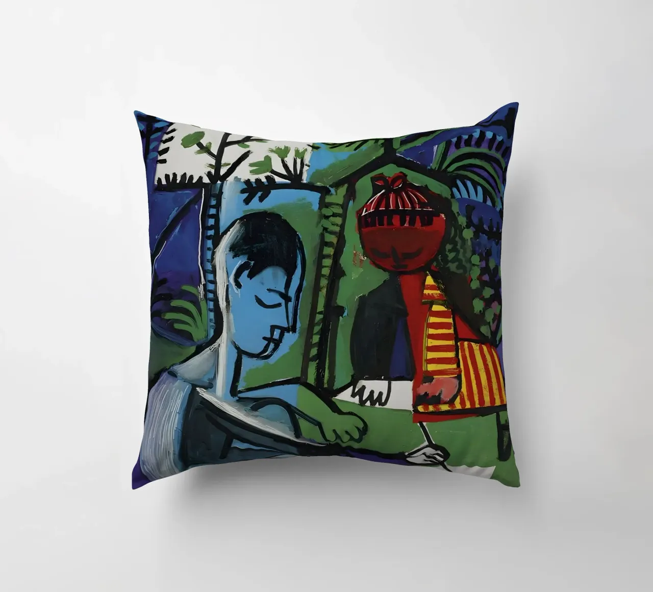 Picasso "Il pittore e la modella" Espressione cubista cuscino da homdeco