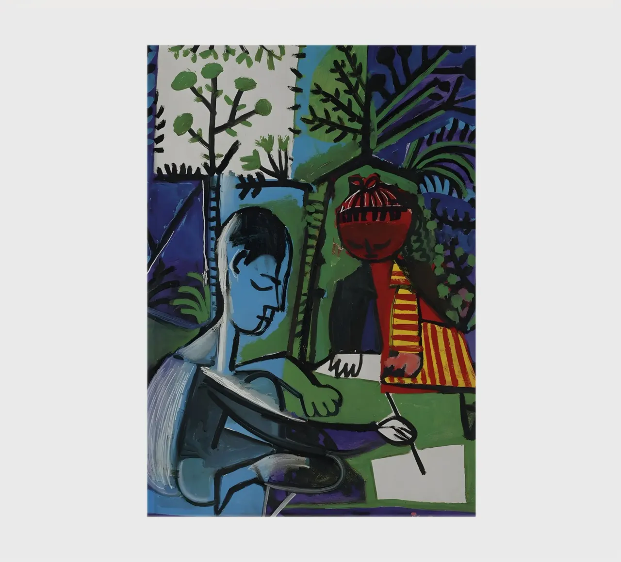 Picasso "The Painter & Model" Cubist Expression notebook by homdeco