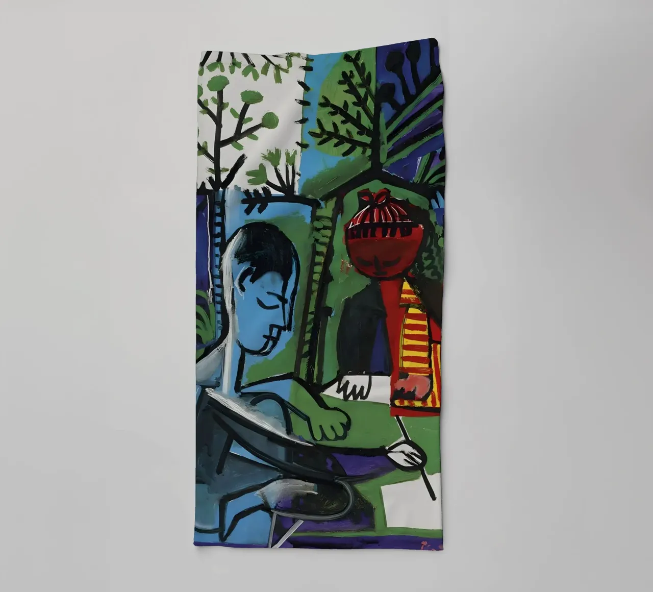 Picasso "The Painter & Model" Cubist Expression towel by homdeco