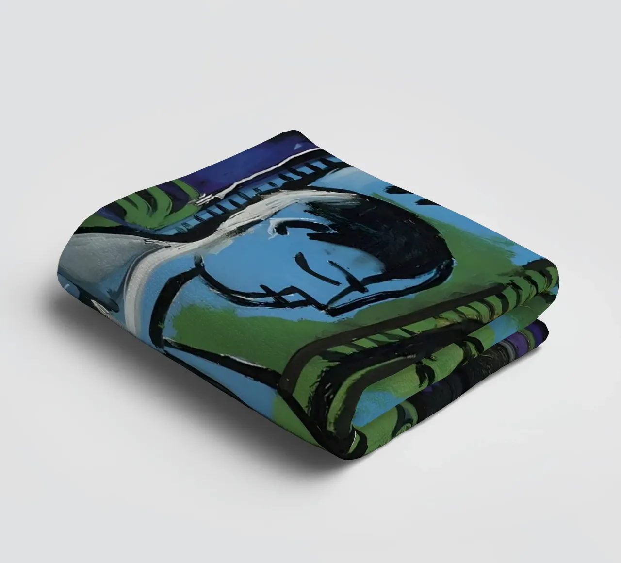 Picasso "The Painter & Model" Cubist Expression towel by homdeco