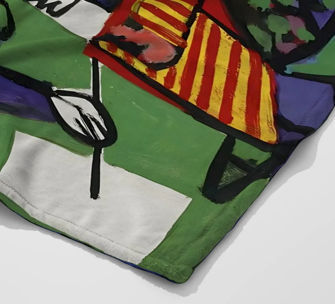 Picasso "Il pittore e la modella" Espressione cubista coperta in pile da homdeco