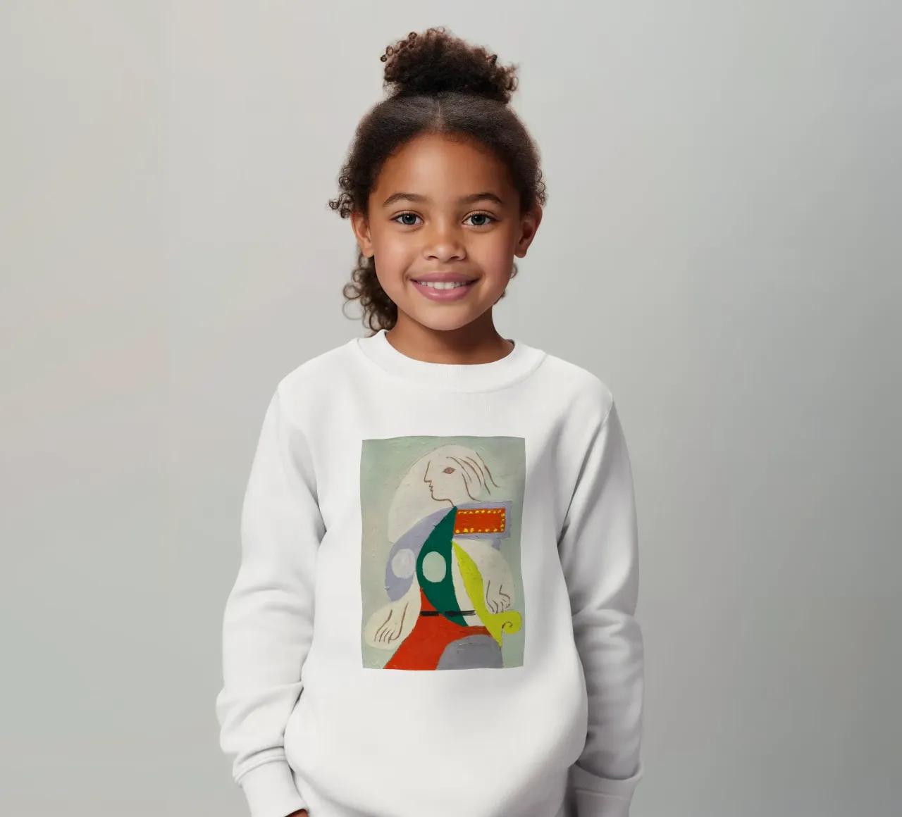 Picasso "Figure in Profile" Modernist Abstract Print kids sweatshirt by homdeco