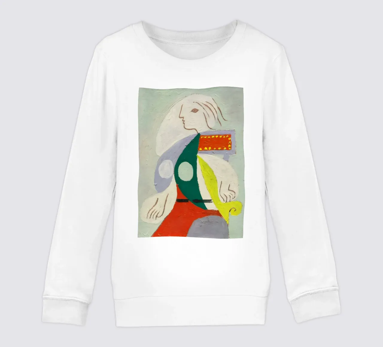 Picasso "Figure in Profile" Modernist Abstract Print kids sweatshirt by homdeco