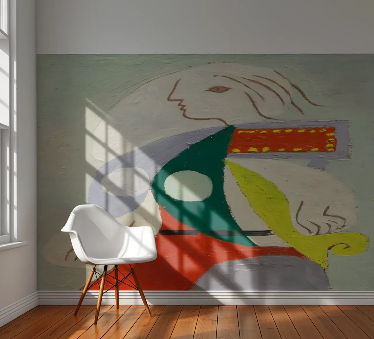 Picasso "Figure in Profile" Modernist Abstract Print photo wallpaper by homdeco