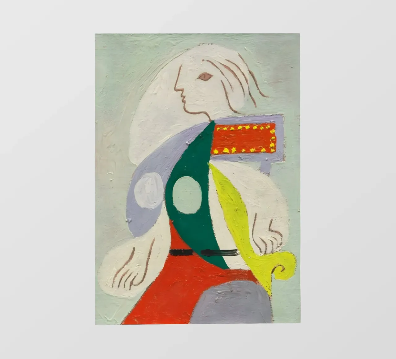 Picasso "Figure in Profile" Modernist Abstract Print photo wallpaper by homdeco