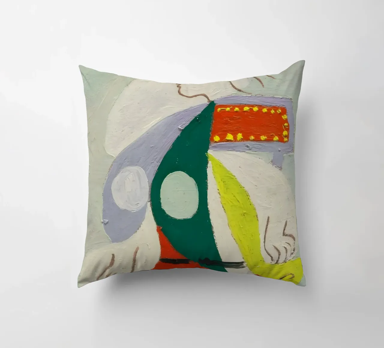 Picasso "Figure in Profile" Modernist Abstract Print decorative cushion by homdeco