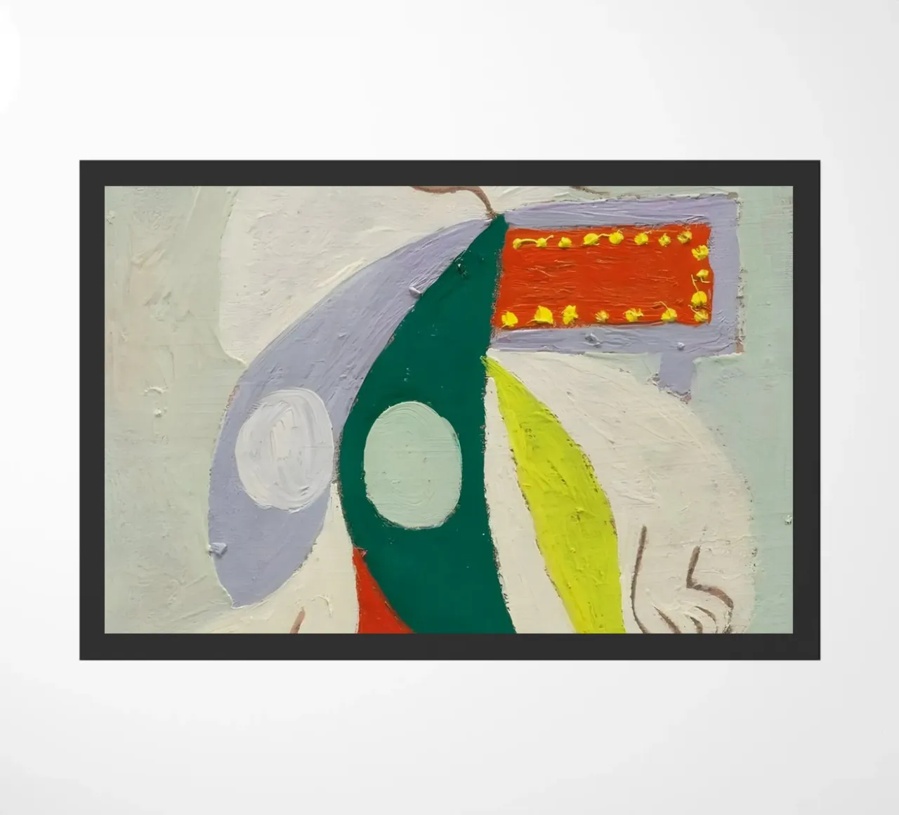 Picasso "Figure in Profile" Modernist Abstract Print doormat by homdeco