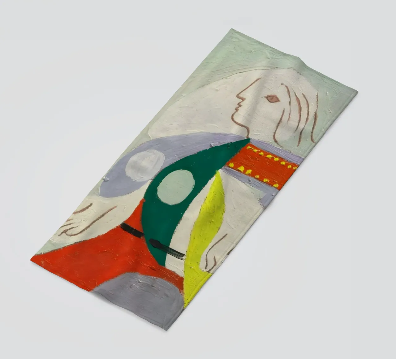 Picasso "Figure in Profile" Modernist Abstract Print beach towel by homdeco