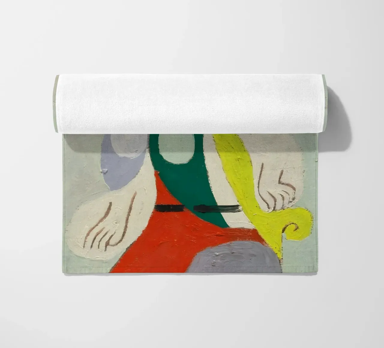 Picasso "Figure in Profile" Modernist Abstract Print beach towel by homdeco