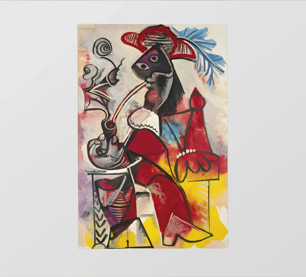 Picasso "Smoking Figure" Dynamic Abstract Masterpiece pvc cover by homdeco
