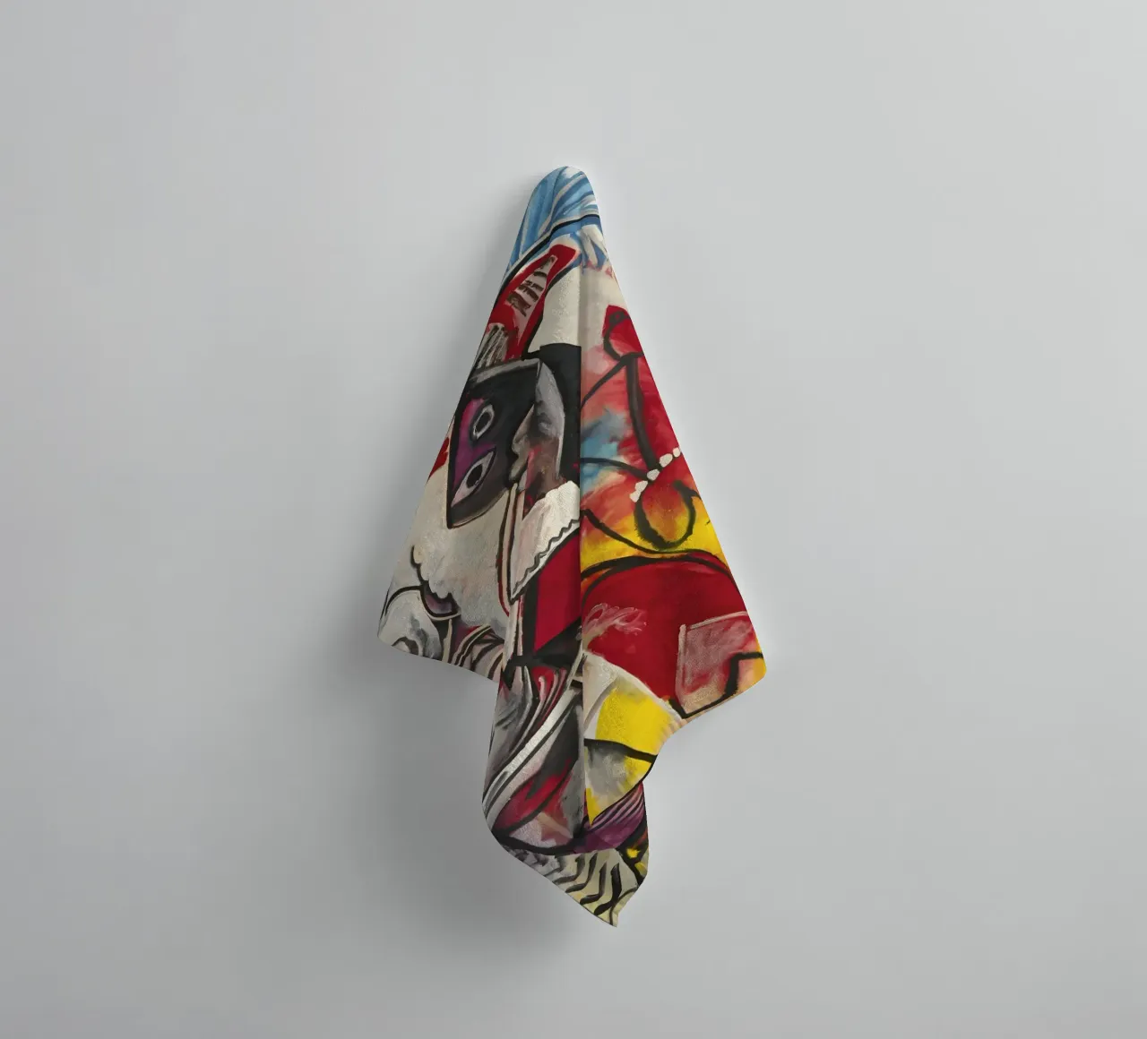 Picasso "Smoking Figure" Dynamic Abstract Masterpiece towel by homdeco