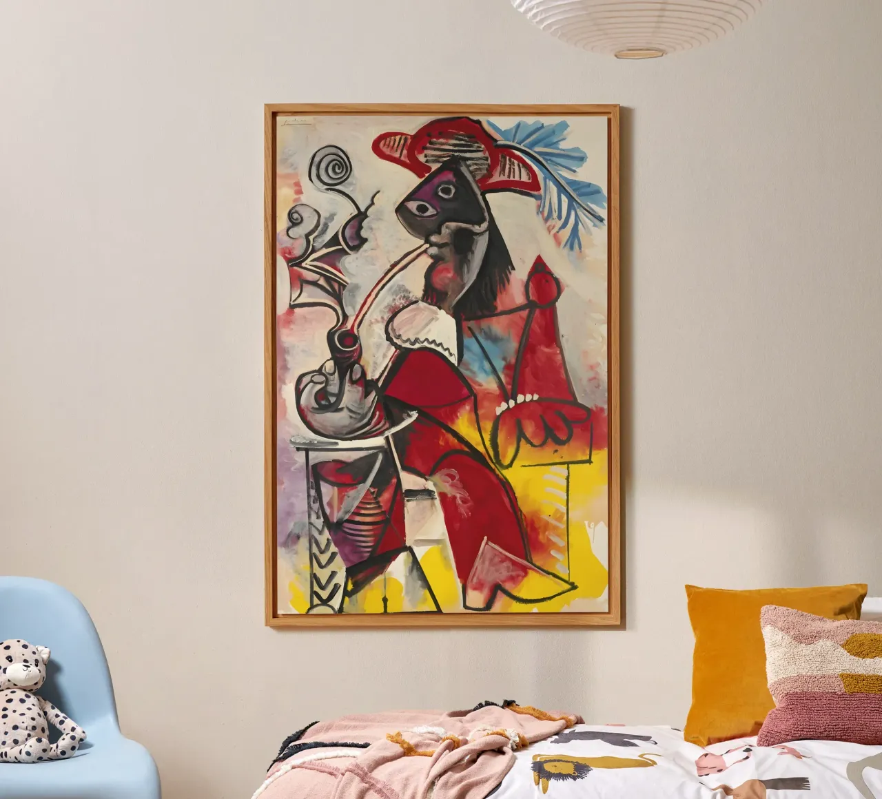 Picasso "Smoking Figure" Dynamic Abstract Masterpiece alu-dibond by homdeco