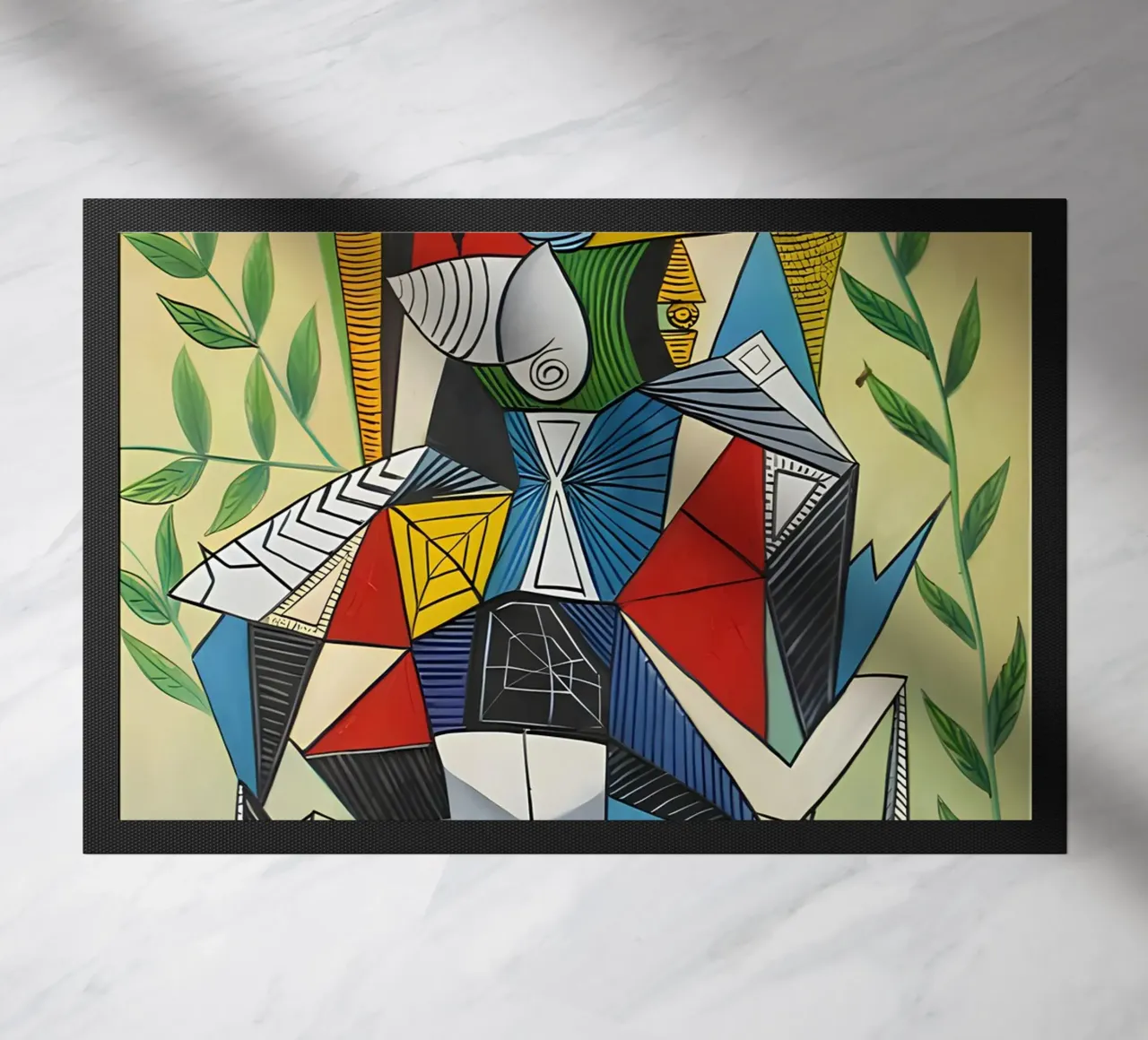 Picasso "Donna in poltrona", capolavoro cubista zerbino da homdeco