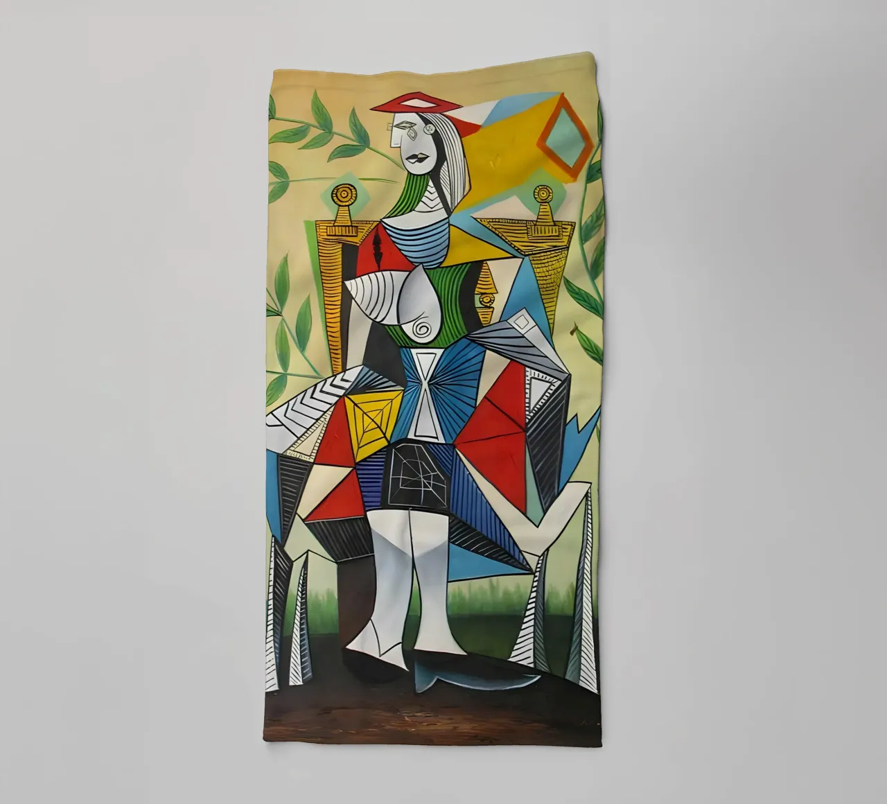 Picasso "Donna in poltrona", capolavoro cubista asciugamano da bagno da homdeco