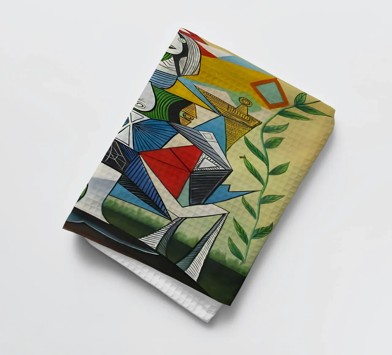 Picasso "Femme au fauteuil" Chef-d'oeuvre cubiste torchon de homdeco