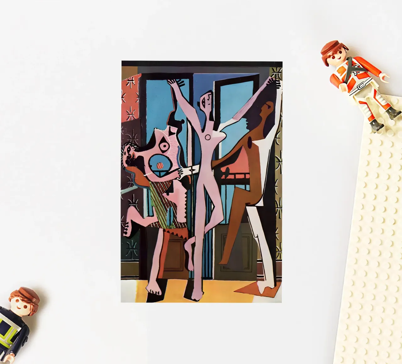 Picasso "The Dance" Cubist Joy Abstract sticker by homdeco
