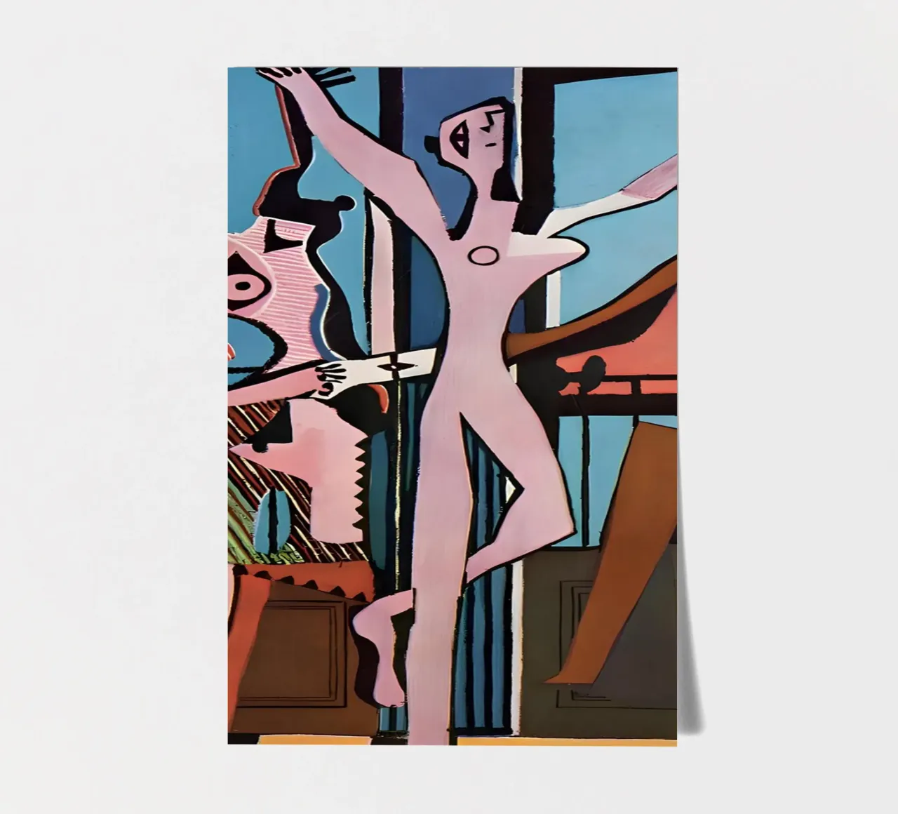 Picasso "Der Tanz" Kubistische Freude Abstrakt Stickerbogen von homdeco
