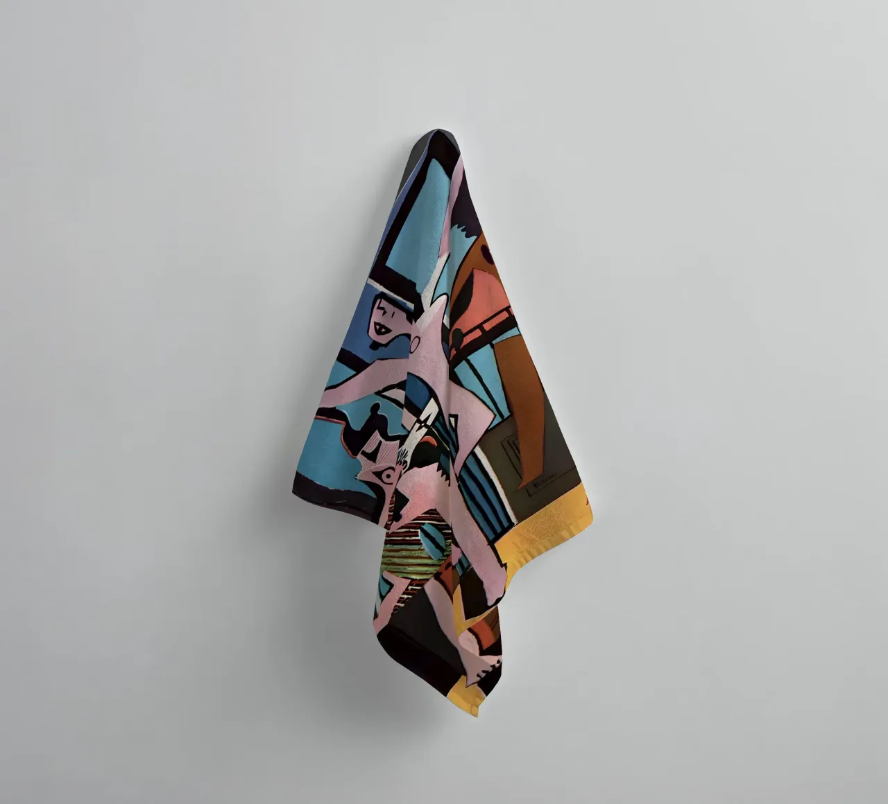 Picasso "The Dance" Cubist Joy Abstract towel by homdeco