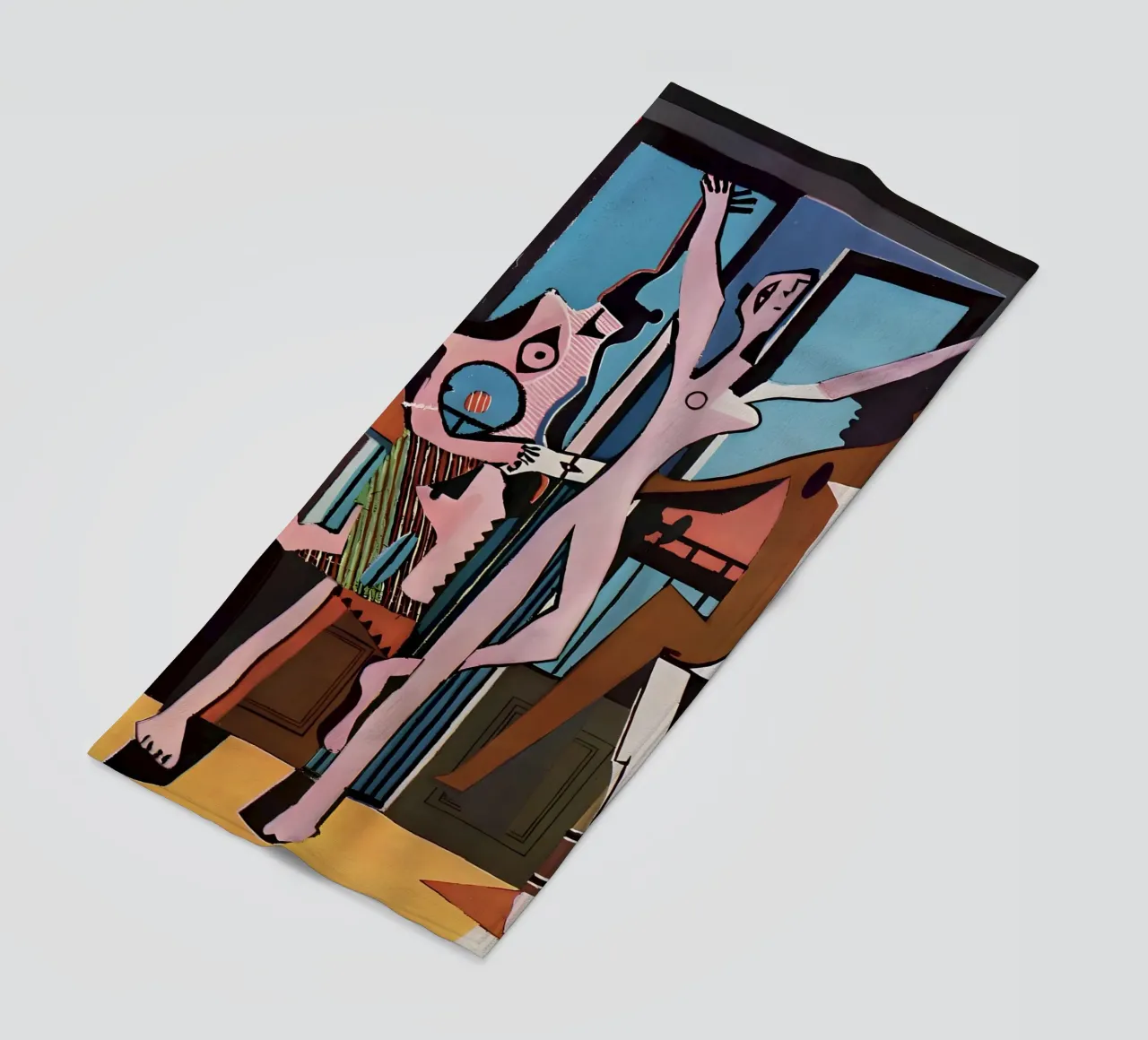 Picasso "The Dance" Cubist Joy Abstract beach towel by homdeco