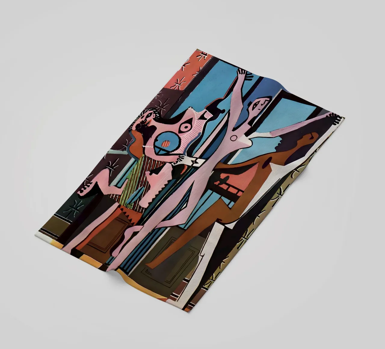 Picasso "The Dance" Cubist Joy Abstract beach towel by homdeco