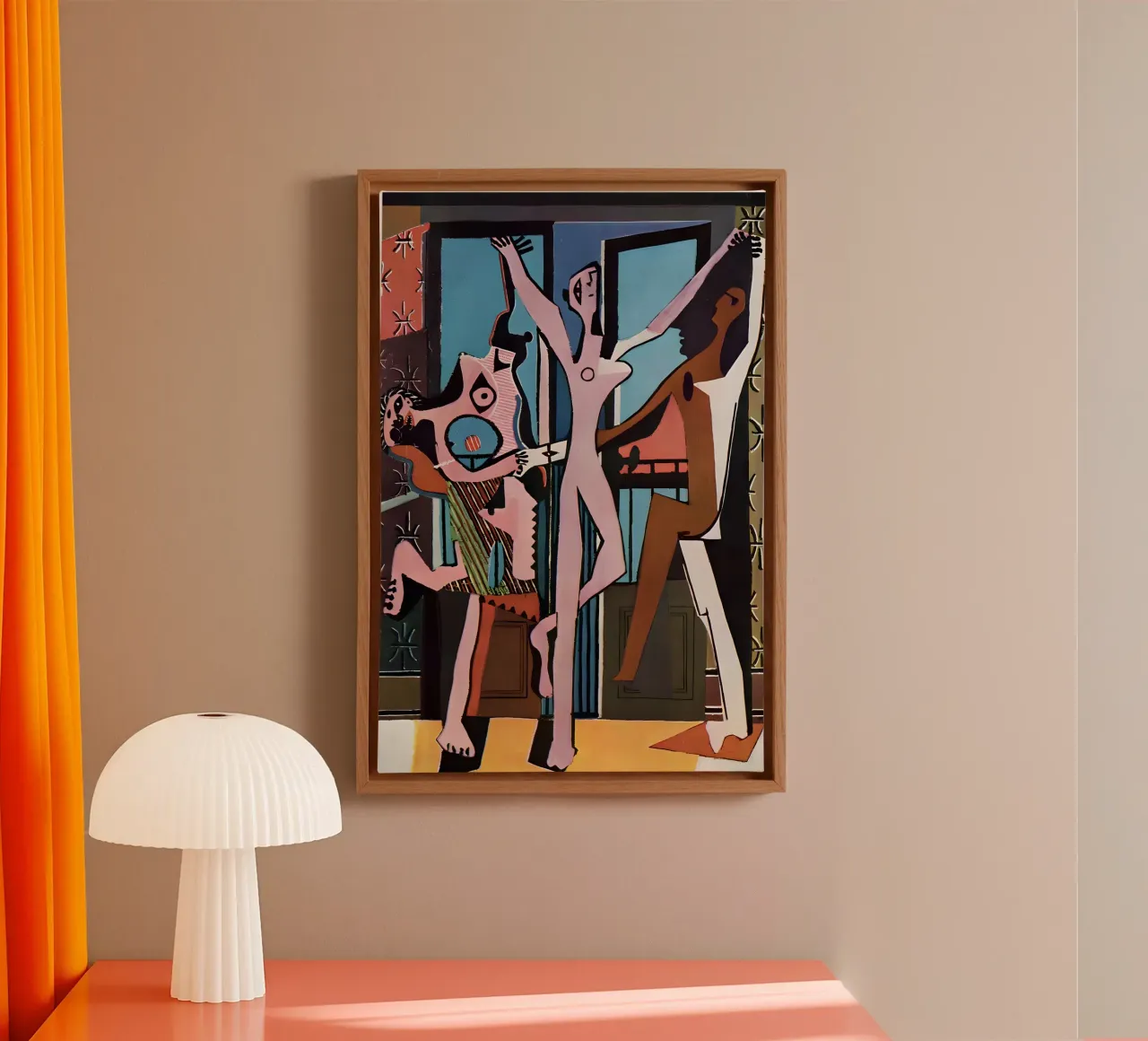Picasso "The Dance" Cubist Joy Abstract canvas by homdeco