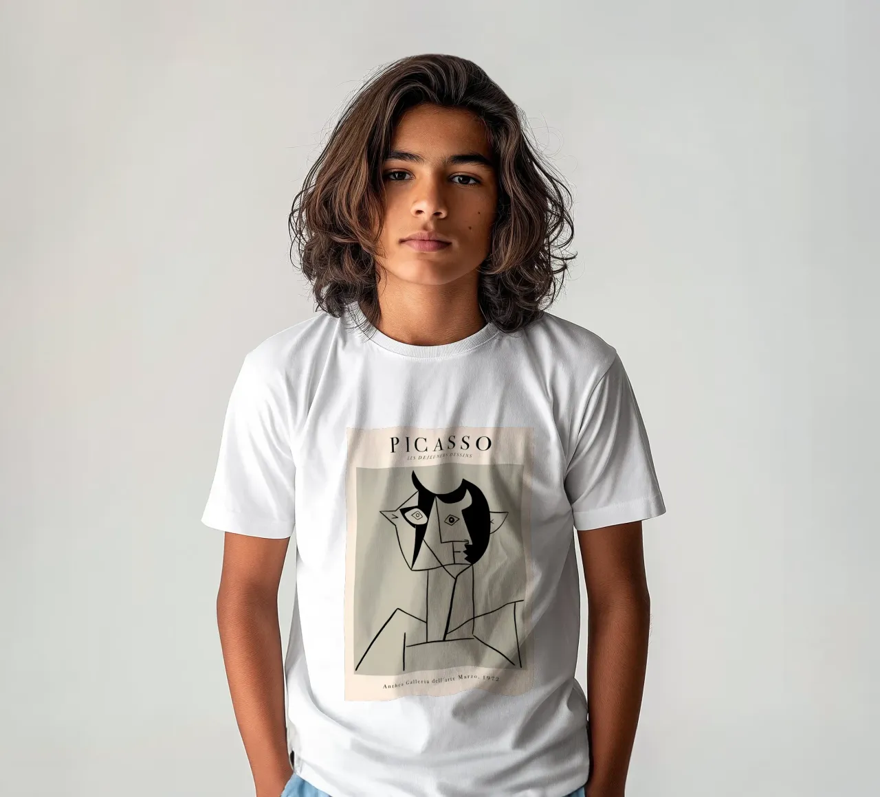 Picasso "Les Déjeuners" Abstract Cubist Print Kinder T-Shirt von homdeco