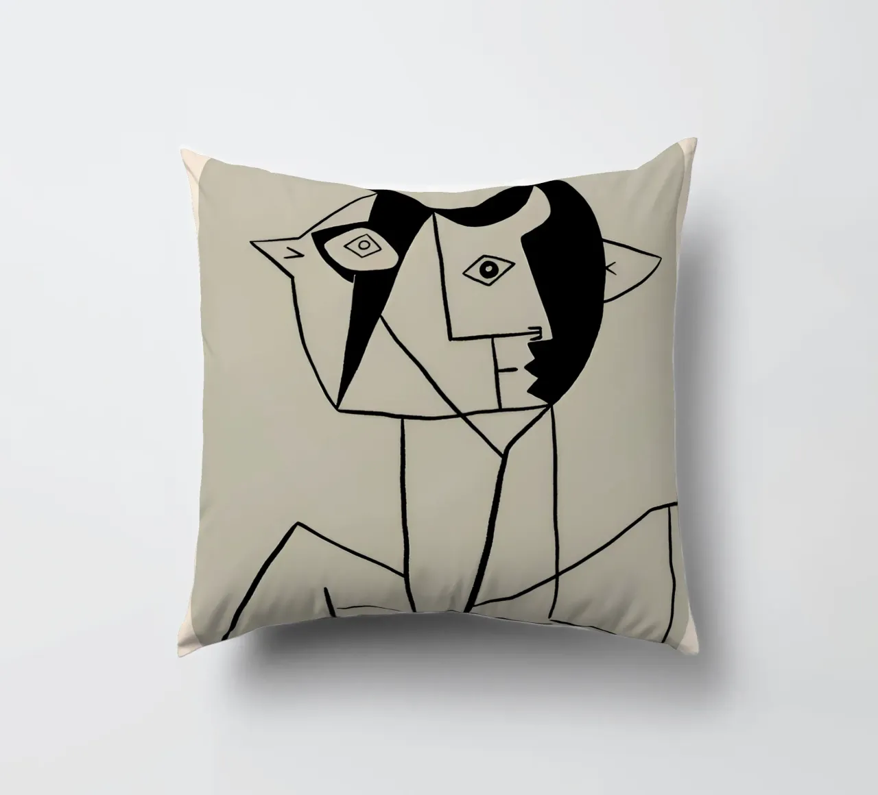 Picasso "Les Déjeuners" Abstract Cubist Print decorative cushion by homdeco