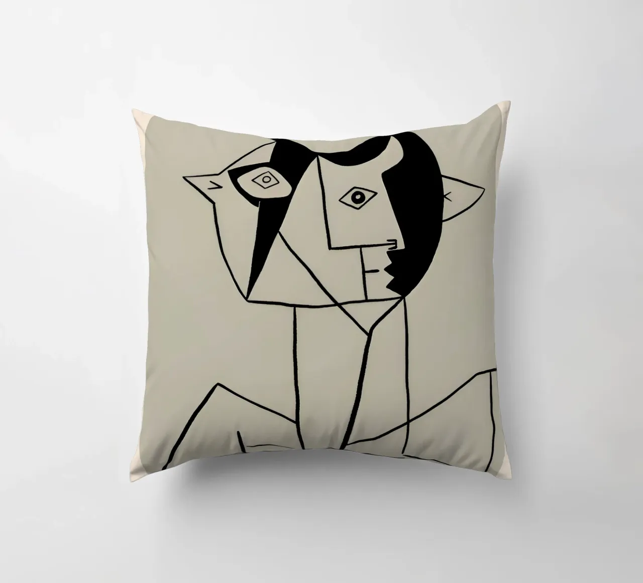 Picasso "Les Déjeuners" Abstract Cubist Print decorative cushion by homdeco