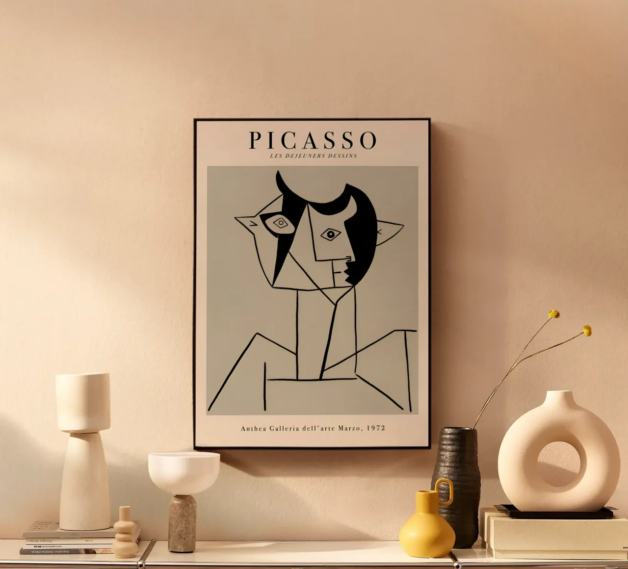 Picasso "Les Déjeuners" Stampa cubista astratta plexiglass da homdeco