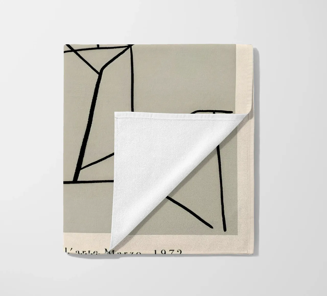 Picasso "Les Déjeuners" Abstract Cubist Print Strandtuch von homdeco