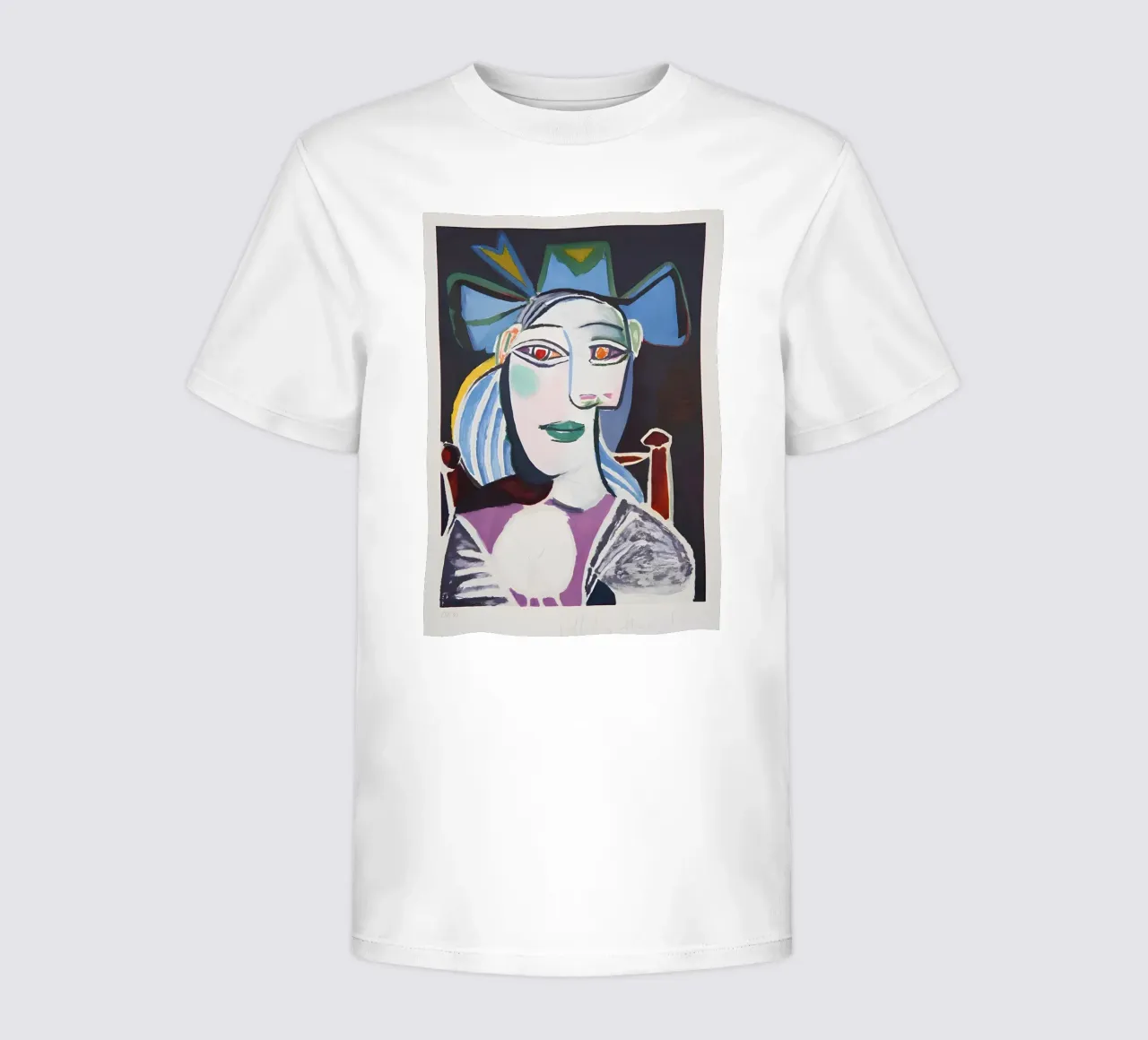 Picasso "Femme au chapeau" Portrait expressif imprimé t-shirt enfant de homdeco