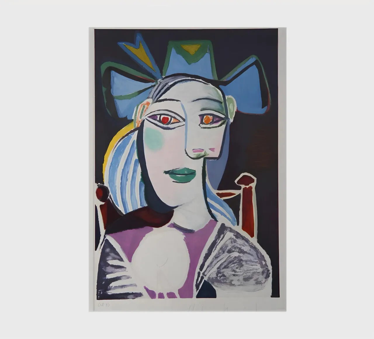 Picasso "Woman with Hat" Expressive Portrait Print notebook by homdeco