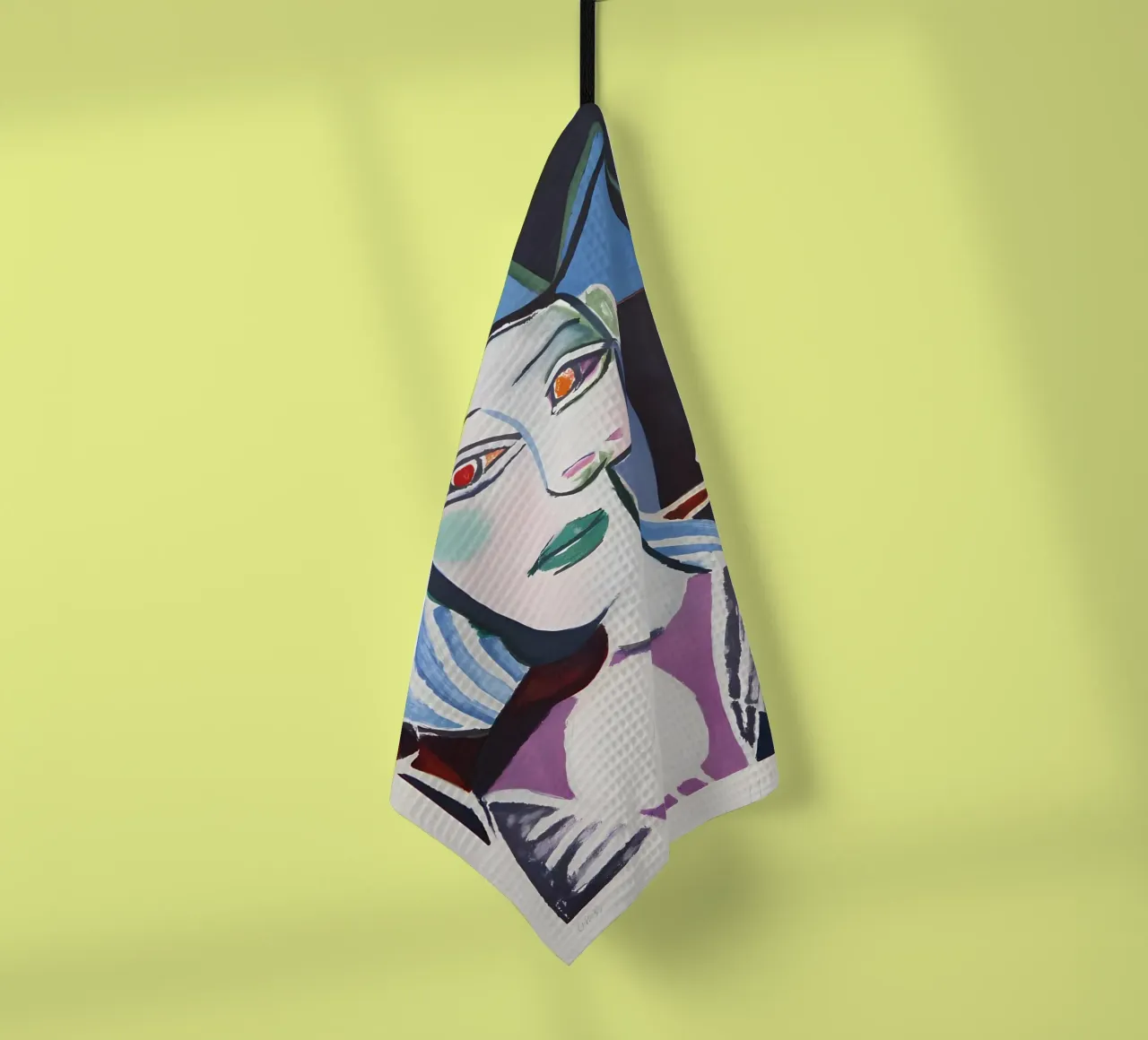 Picasso "Femme au chapeau" Portrait expressif imprimé torchon de homdeco